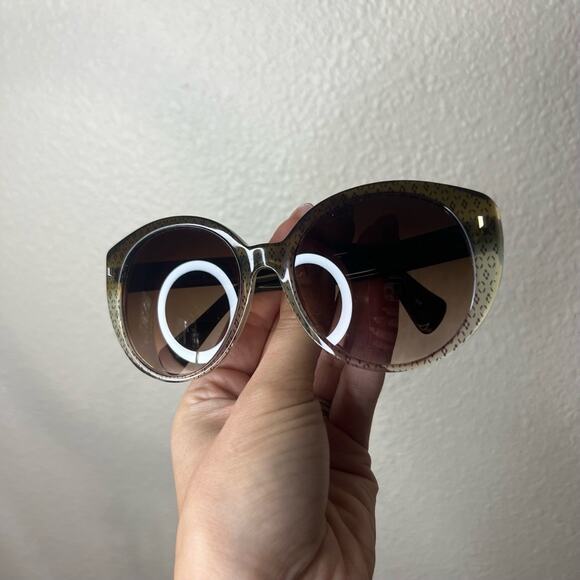 Emilio Pucci EP736S 313 Brown Gray Oversized Gradient Sunglasses 56-18-135 MM